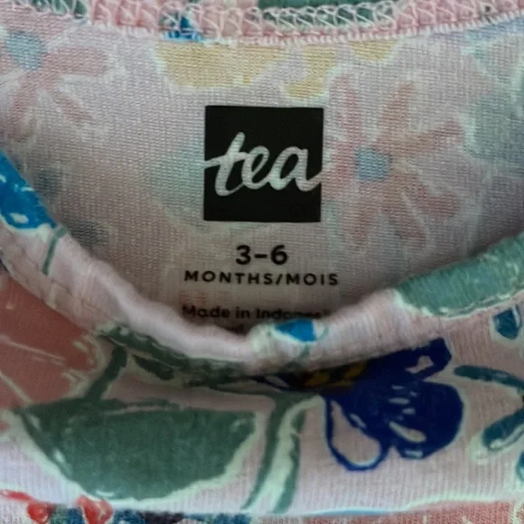 Tea Collection Kids One Pieces - Pink, Green, Blue Floral - Picture 6 of 6